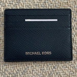Michael Kors Men’s Leather Cardholder - Navy